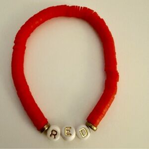 “RED” Taylor Swift‎ Clay Bead Friendship Bracelet